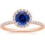 14KR Sapphire Waverly Diamond Ring (1/2 ct. tw.), smalltop view