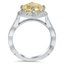 Vintage Inspired Fancy Halo Diamond Ring, smallside view