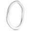 18K White Gold Budding Willow Contoured Ring, smallside view