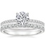 18K White Gold Heritage Pavé Diamond Ring with Constance Diamond Ring (1/3 ct. tw.)