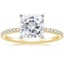 18KY Moissanite Luxe Ballad Diamond Ring (1/4 ct. tw.), smalltop view