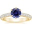 Yellow Gold Sapphire Luxe Sienna Diamond Ring (1/2 ct. tw.)