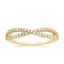 18K Yellow Gold Entwined Diamond Ring (1/4 ct. tw.), smalltop view