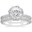 18KW Moissanite Nova Diamond Bridal Set (3/4 ct. tw.), smalltop view