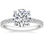 Round Diamond Gallery Engagement Ring 