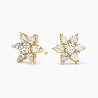 Logan Hollowell Flora Lab Diamond Earrings