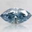 1.18 Ct. Fancy Intense Blue Marquise Lab Grown Diamond