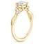 18K Yellow Gold Willow Diamond Ring (1/8 ct. tw.), smallside view