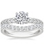 18K White Gold Valeria Diamond Ring with Curved Amelie Diamond Ring (1/3 ct. tw.)