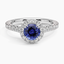 Sapphire Luxe Sienna Halo Diamond Ring (3/4 ct. tw.) in 18K White Gold