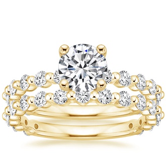 18K Yellow Gold Luxe Marseille Diamond Bridal Set