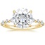 18KY Moissanite Versailles Diamond Ring (1/3 ct. tw.), smalltop view