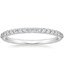 Platinum Petite Shared Prong Diamond Ring (1/4 ct. tw.), smalltop view