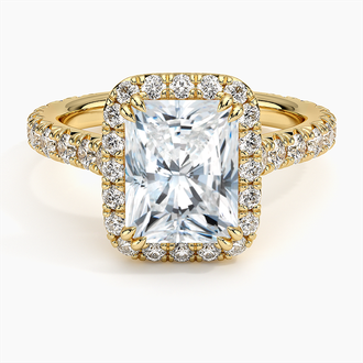 18K Yellow Gold Luxe Sienna Halo Diamond Ring (3/4 ct. tw.)
