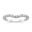 18K White Gold Hudson Contoured Ring, smalltop view