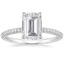 18KW Moissanite Valencia Diamond Ring (1/3 ct. tw.), smalltop view