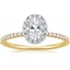 18K Yellow Gold Mixed Metal Waverly Diamond Ring (1/2 ct. tw.), smalltop view