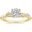 18K Yellow Gold Pirouette Diamond Ring, smalltop view