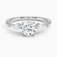 18K White Gold Luxe Cometa Diamond Ring (1/3 ct. tw.), smalltop view