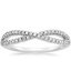 18K White Gold Entwined Diamond Ring (1/4 ct. tw.), smalltop view