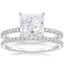 18KW Moissanite Luxe Viviana Diamond Bridal Set (1/2 ct. tw.), smalltop view