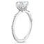 18K White Gold Alena Diamond Ring, smallside view