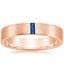 Rose Gold Apollo Sapphire Wedding Ring