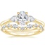 18K Yellow Gold Petite Opera Diamond Ring (1/4 ct. tw.) with Avery Diamond Ring