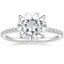 Moissanite Luxe Perfect Fit Diamond Ring (1/4 ct. tw.) in 18K White Gold