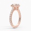 14KR Moissanite Luxe Sienna Halo Diamond Ring (3/4 ct. tw.), smalltop view