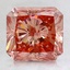 3.00 Ct. Fancy Pinkish Orange Radiant Lab Created Diamond