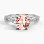 18KW Morganite Luxe Willow Diamond Ring (1/4 ct. tw.), smalltop view