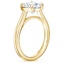 18K Yellow Gold Jade Trau Alure Solitaire Ring, smallside view