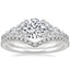 18K White Gold Luxe Nadia Diamond Ring (1/2 ct. tw.) with Flair Diamond Ring (1/6 ct. tw.)