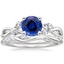 PT Sapphire Willow Diamond Ring (1/8 ct. tw.) with Winding Willow Diamond Ring (1/8 ct. tw.), smalltop view
