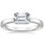 18K White Gold Maeve Diamond Ring, smalltop view