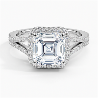 Fortuna Halo Diamond Ring - Brilliant Earth