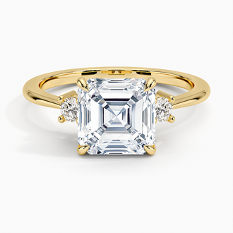 Selene Three Stone Diamond Ring - Brilliant Earth