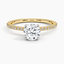 18K Yellow Gold Mixed Metal Viviana Diamond Ring (1/4 ct. tw.), smalltop view