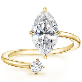 Toi and Moi Open Style Diamond Ring