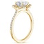18KY Moissanite Reina Diamond Ring, smalltop view