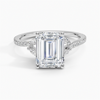 18K White Gold Classic Willow Diamond Ring