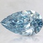 1.35 Ct. Fancy Vivid Blue Pear Lab Created Diamond