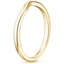 18K Yellow Gold Grace Contoured Ring, smallside view