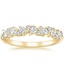 18K Yellow Gold Olivetta Diamond Ring, smalltop view