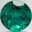10mm Round Lab Created Emerald