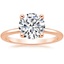 14K Rose Gold Perfect Fit Ring, smalltop view