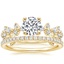 18K Yellow Gold Reflection Diamond Ring with Luxe Ballad Diamond Ring (1/4 ct. tw.)