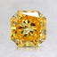 1.32 Ct. Fancy Vivid Yellow Radiant Lab Created Diamond