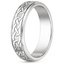 18K White Gold Celtic Eternity Knot Wedding Ring, smallside view